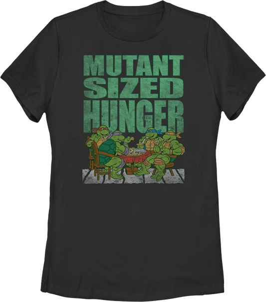 Womens Mutant Sized Hunger Teenage Mutant Ninja Turtles Shirt