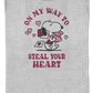 Womens On My Way To Steal Your Heart Peanuts Shirt