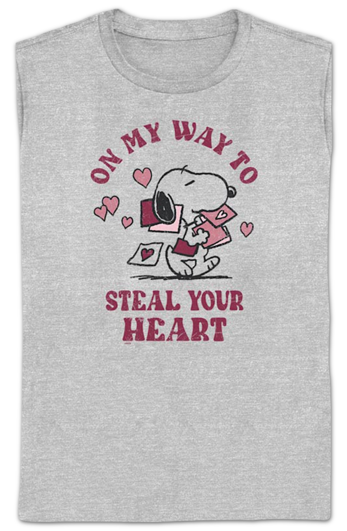 Womens On My Way To Steal Your Heart Peanuts Shirt