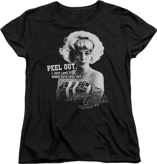 Womens Peel Out American Graffiti Shirt