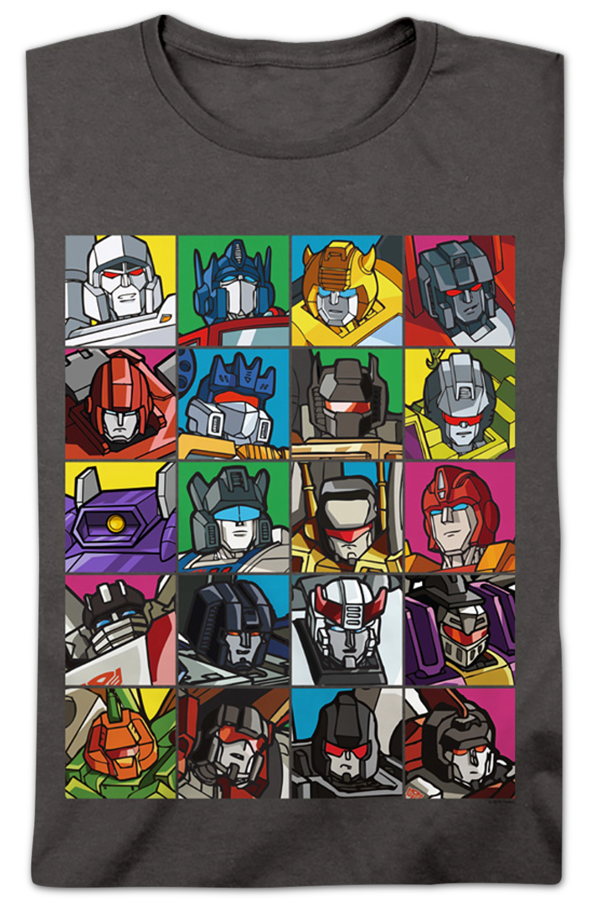 Womens Robot Collage Transformers Shirt