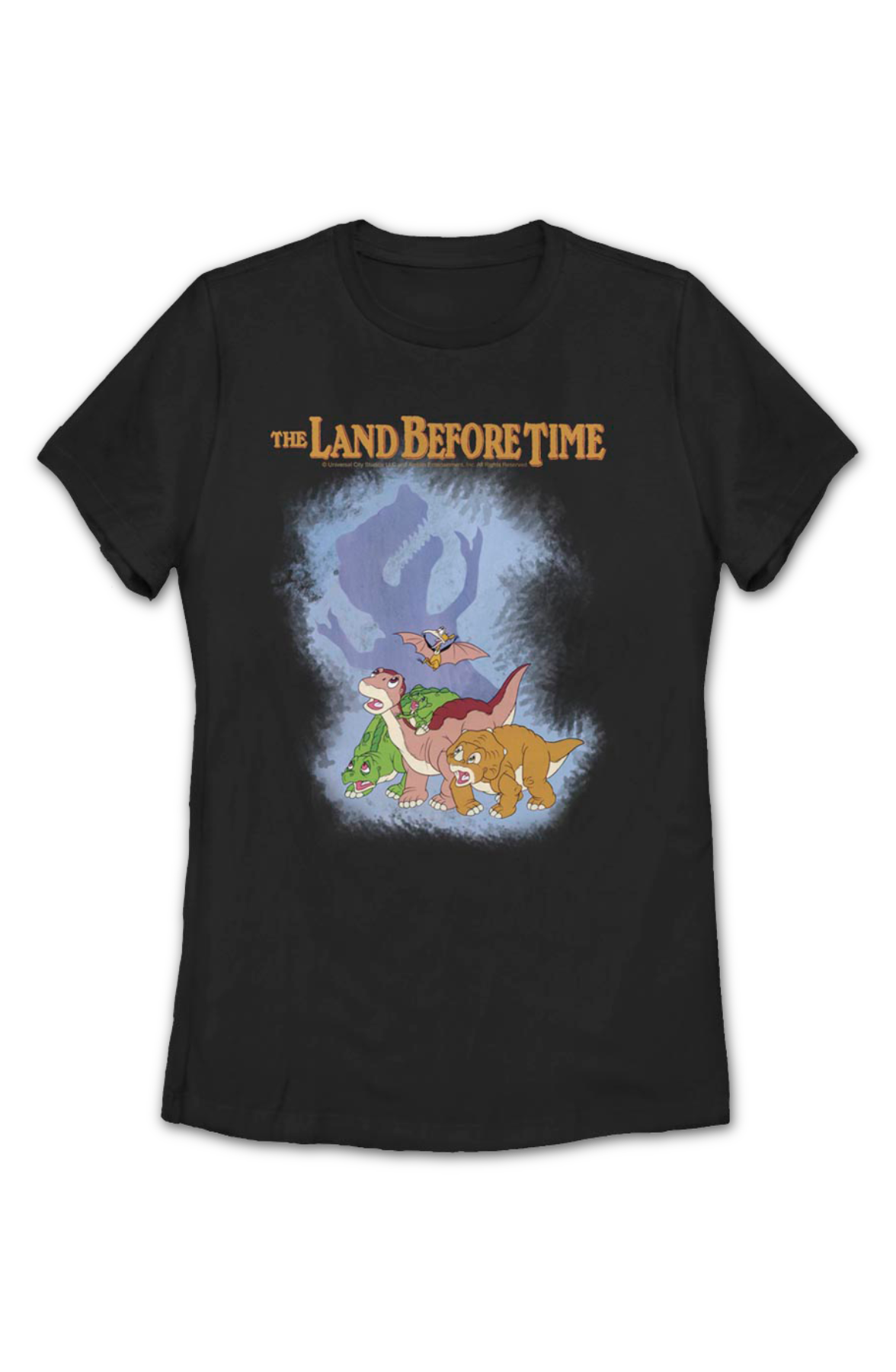 Womens Sharptooth Shadow Land Before Time Shirt