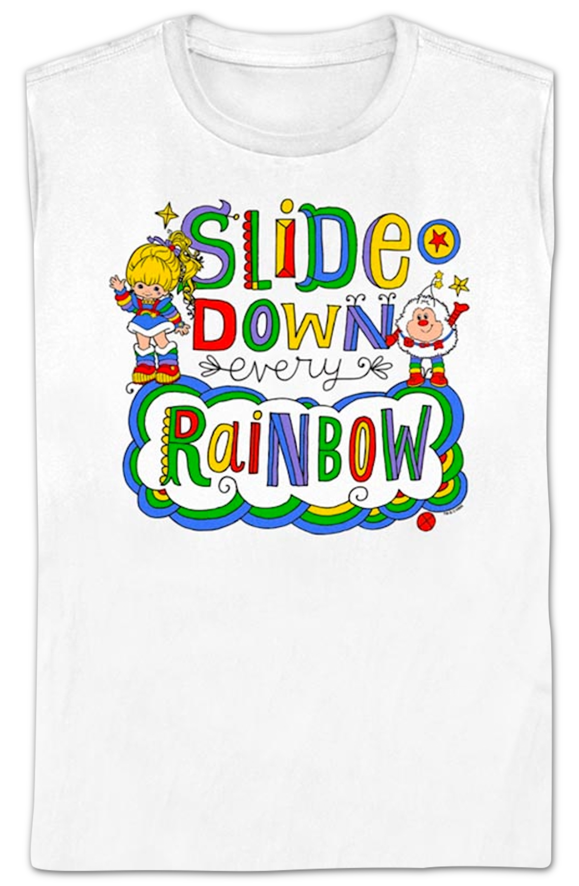 Womens Slide Down Rainbow Brite Shirt