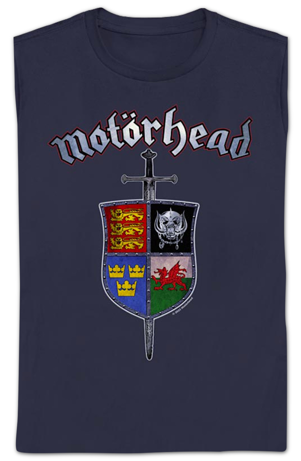 Womens Sword & Shield Crest Motorhead Shirt