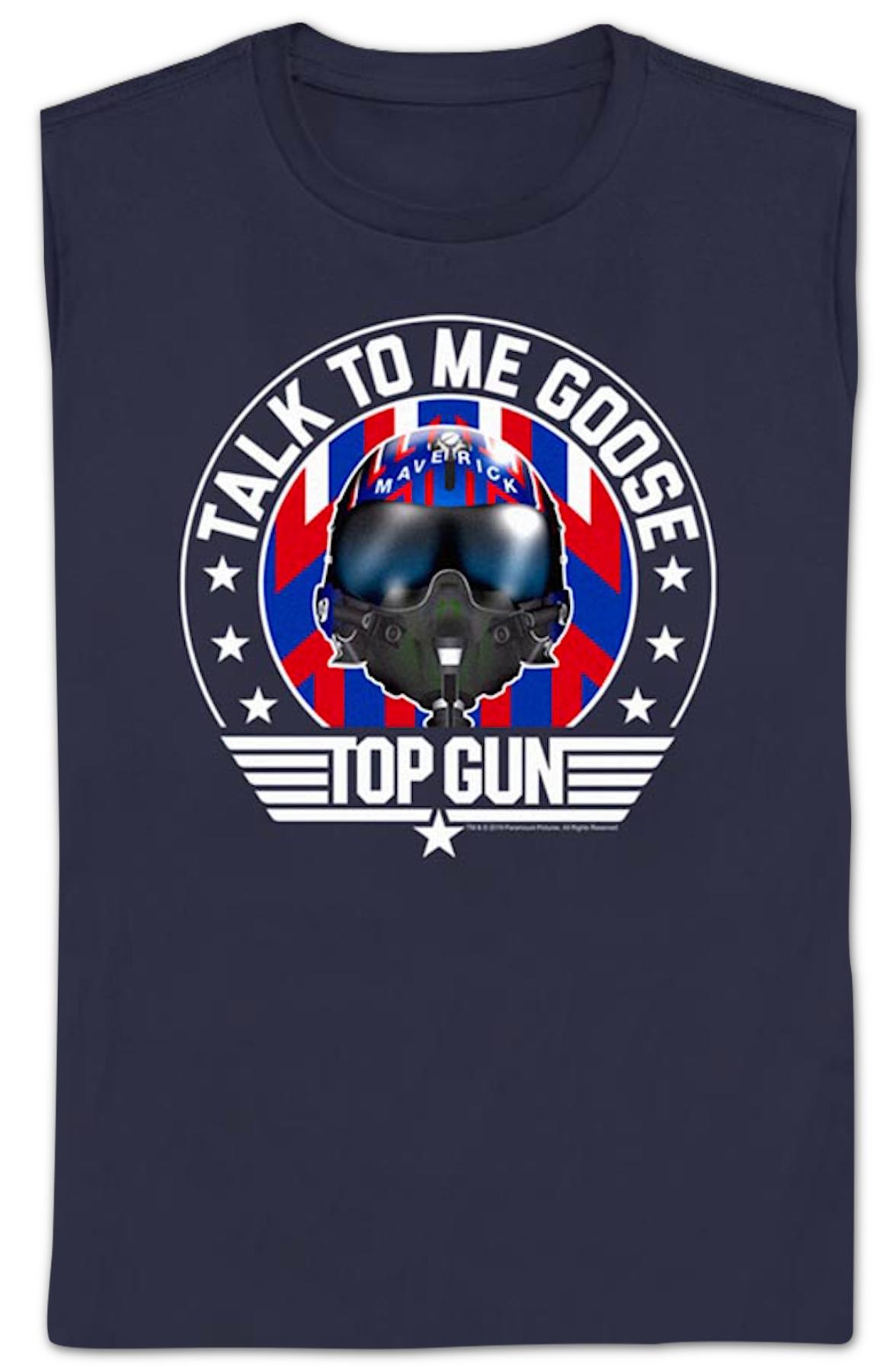 Womens Talk To Me Goose Helmet Top Gun Shirt