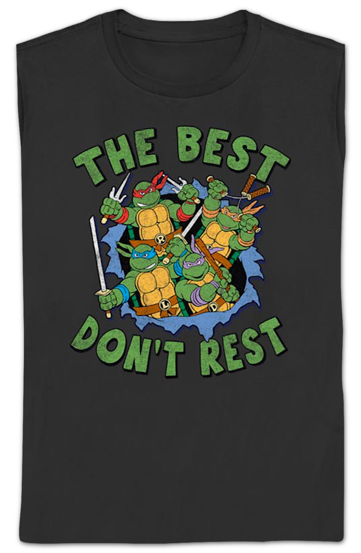 Womens The Best Don't Rest Teenage Mutant Ninja Turtles T-Shirt