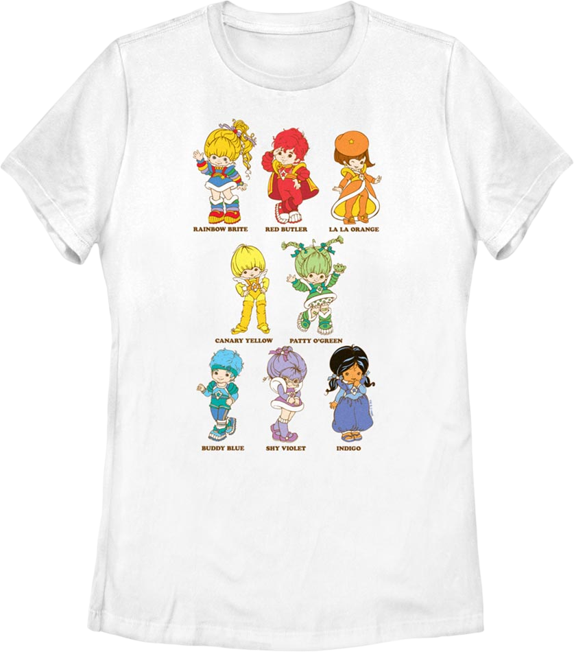 Womens The Color Kids Rainbow Brite Shirt