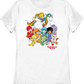 Womens White The Gang's All Here Rainbow Brite Shirt