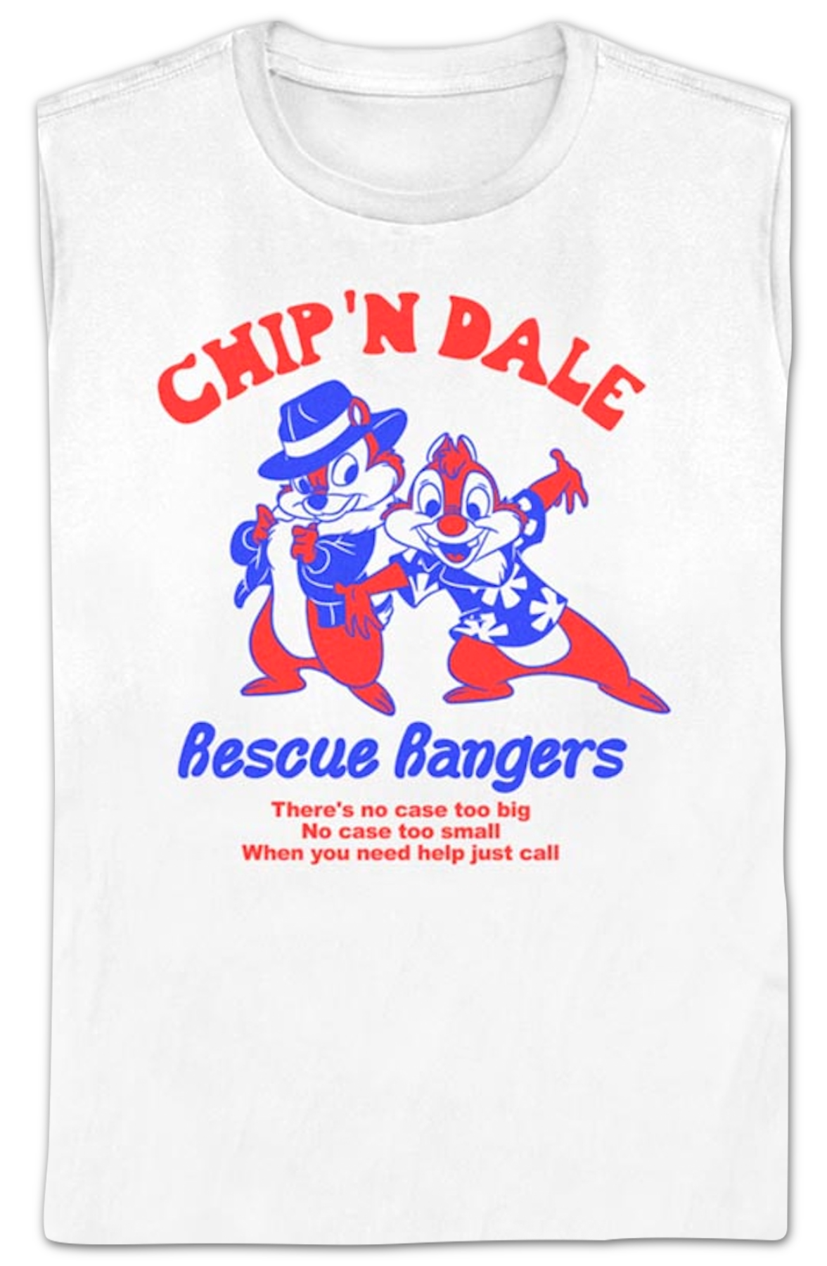 Womens There's No Case Too Big Chip 'n Dale Rescue Rangers Shirt