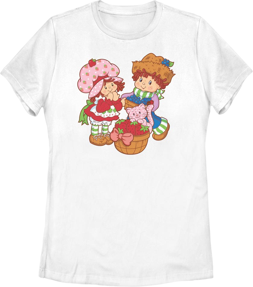 Womens Three Friends Strawberry Shortcake Shirt