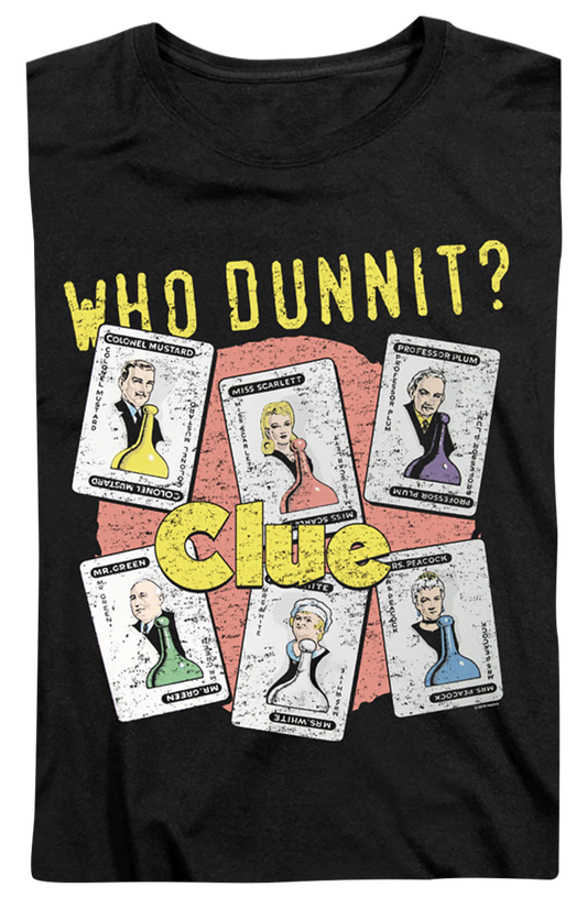 Womens Who Dunnit Clue Shirt