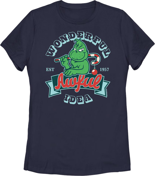 Womens Wonderful Awful Idea Dr. Seuss Shirt