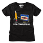 Womens You Complete Me Pencil & Cassette Shirt