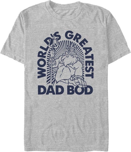 World's Greatest Dad Bod Little Mermaid Disney T-Shirt