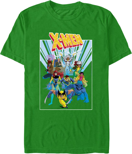 X-Men 90's Cartoon Cast Marvel Comics T-Shirt