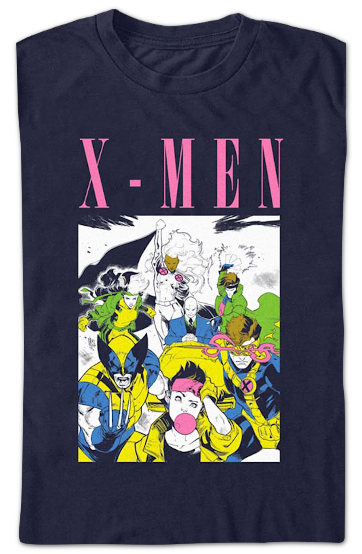 X-Men Group Illustration Marvel Comics T-Shirt
