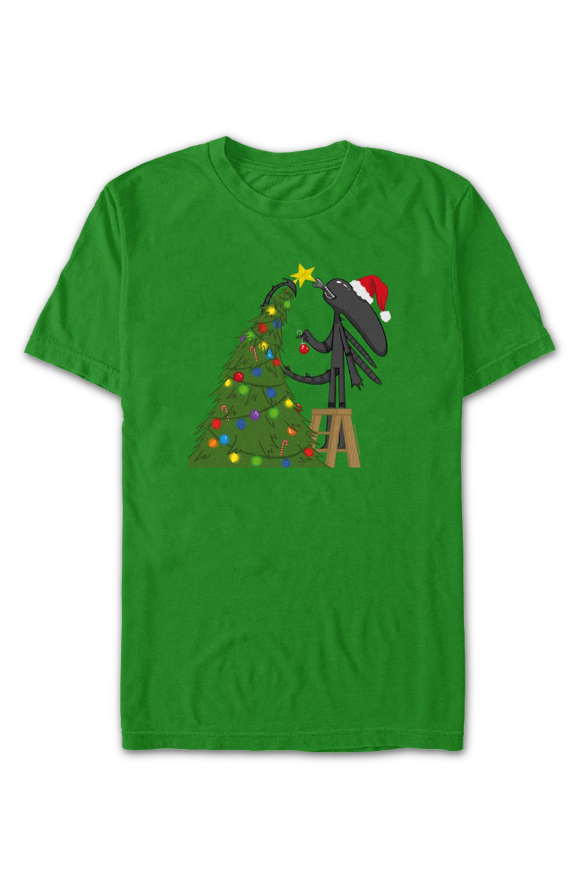 Xenomorph Christmas Tree Alien T-Shirt