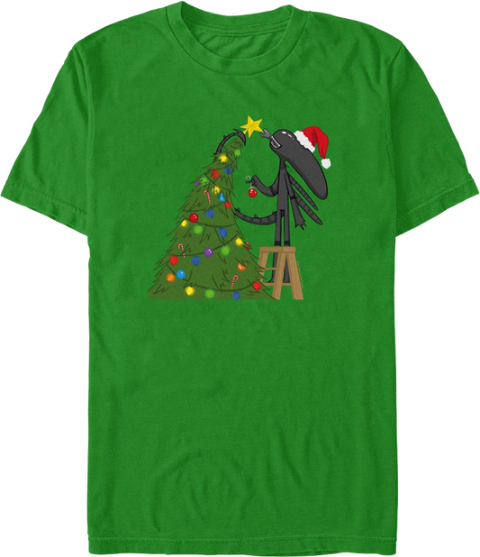 Xenomorph Christmas Tree Alien T-Shirt