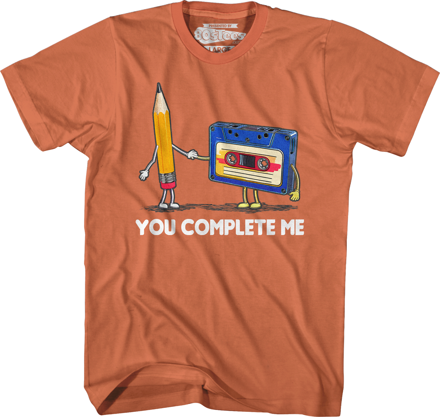 You Complete Me Pencil & Cassette T-Shirt