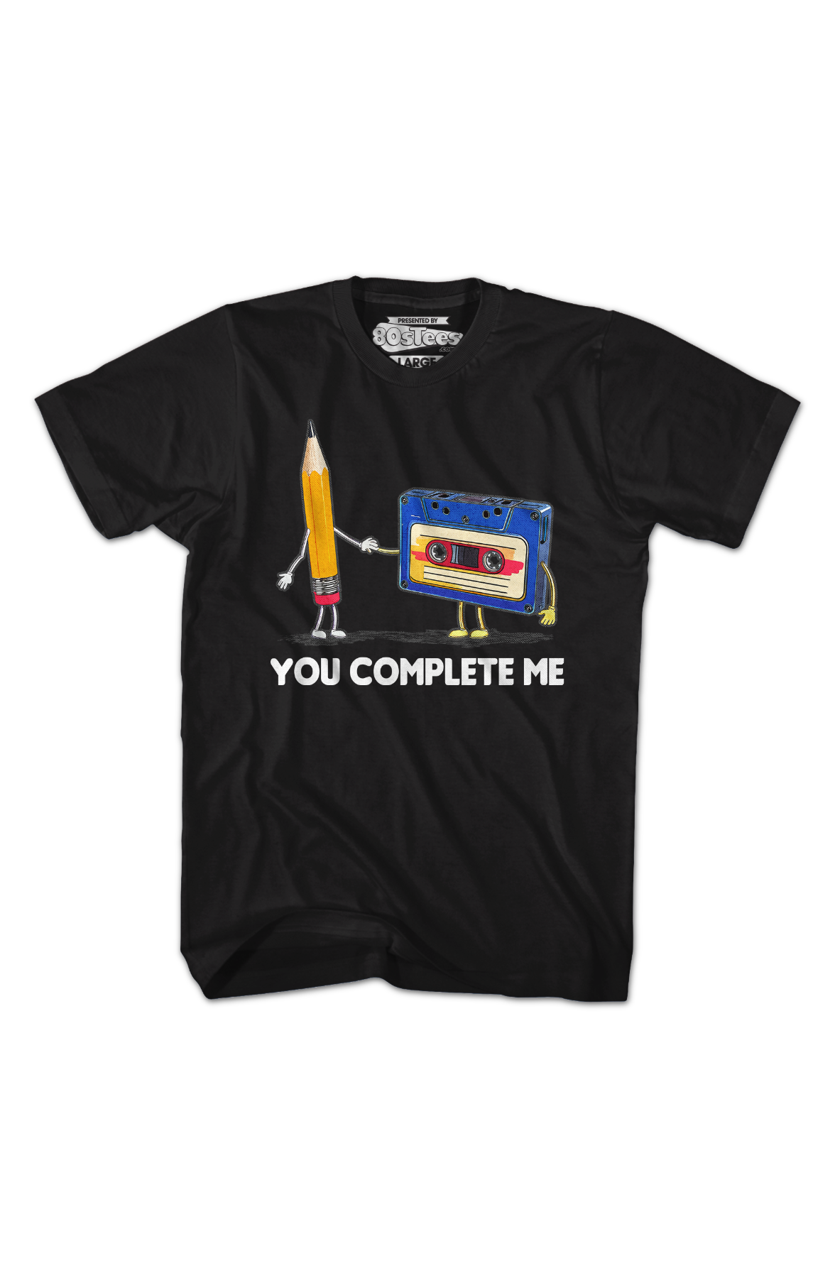 You Complete Me Pencil & Cassette T-Shirt