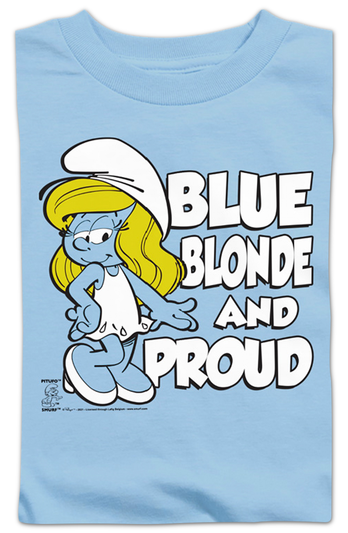 Youth Blue Blonde And Proud Smurfs Shirt