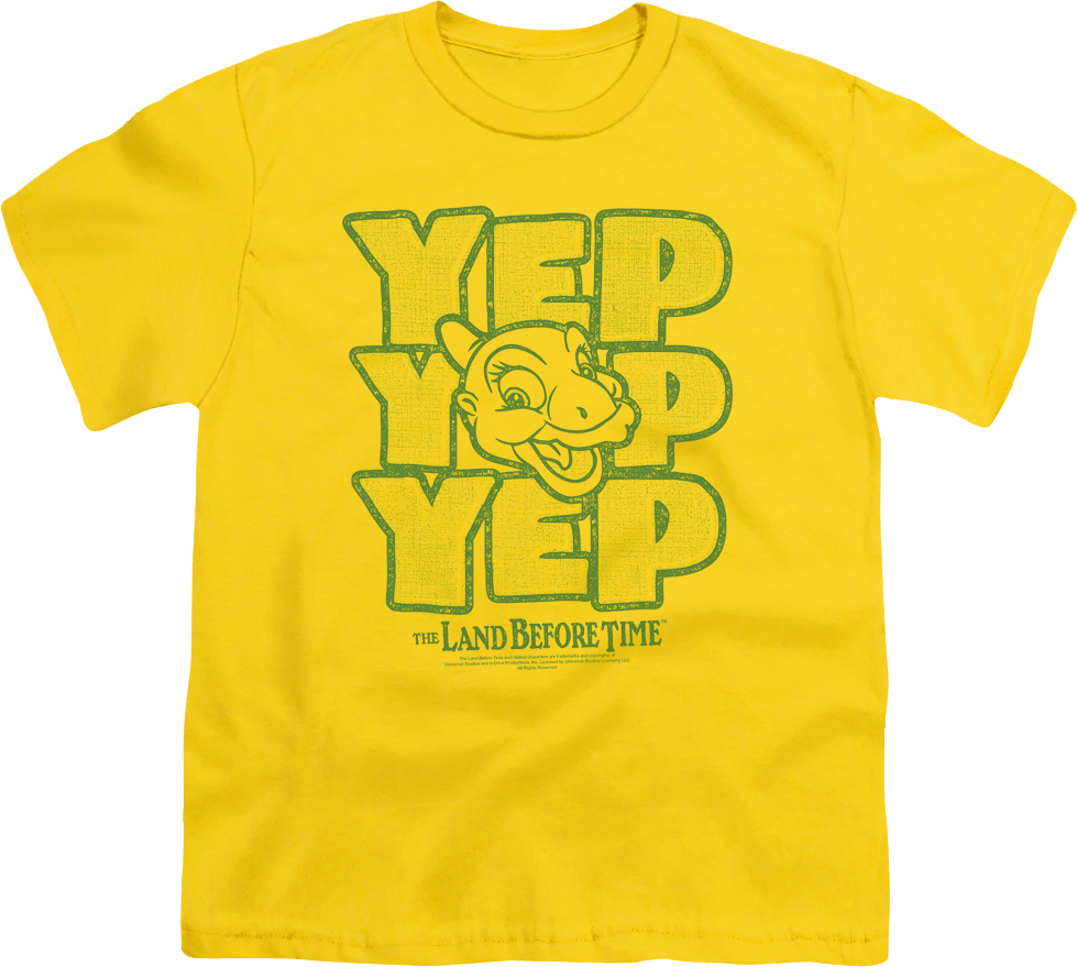 Youth Ducky Yep Yep Yep Land Before Time Shirt