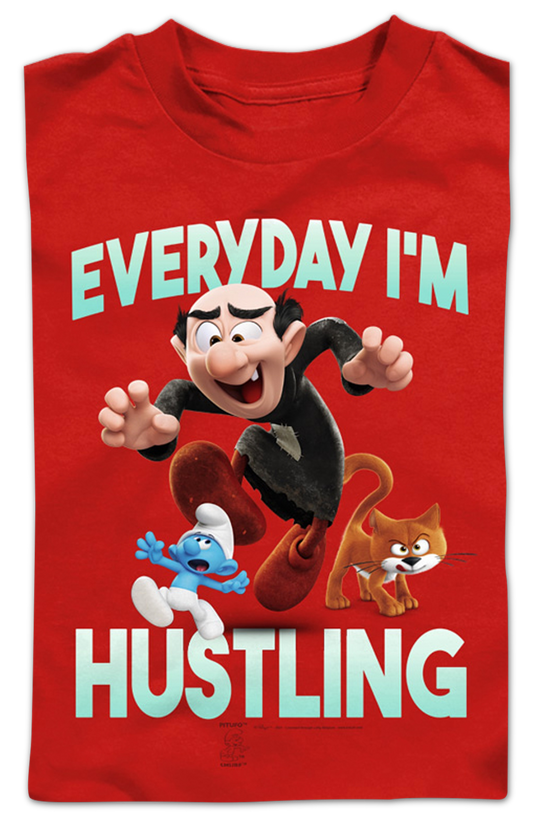 Youth Everyday I'm Hustling Smurfs Shirt