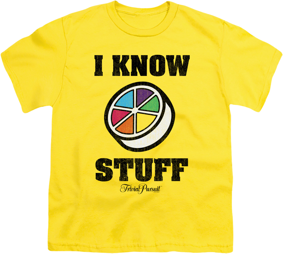 Youth I Know Stuff Trivial Pursuit Shirt