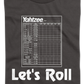 Youth Let's Roll Yahtzee Shirt