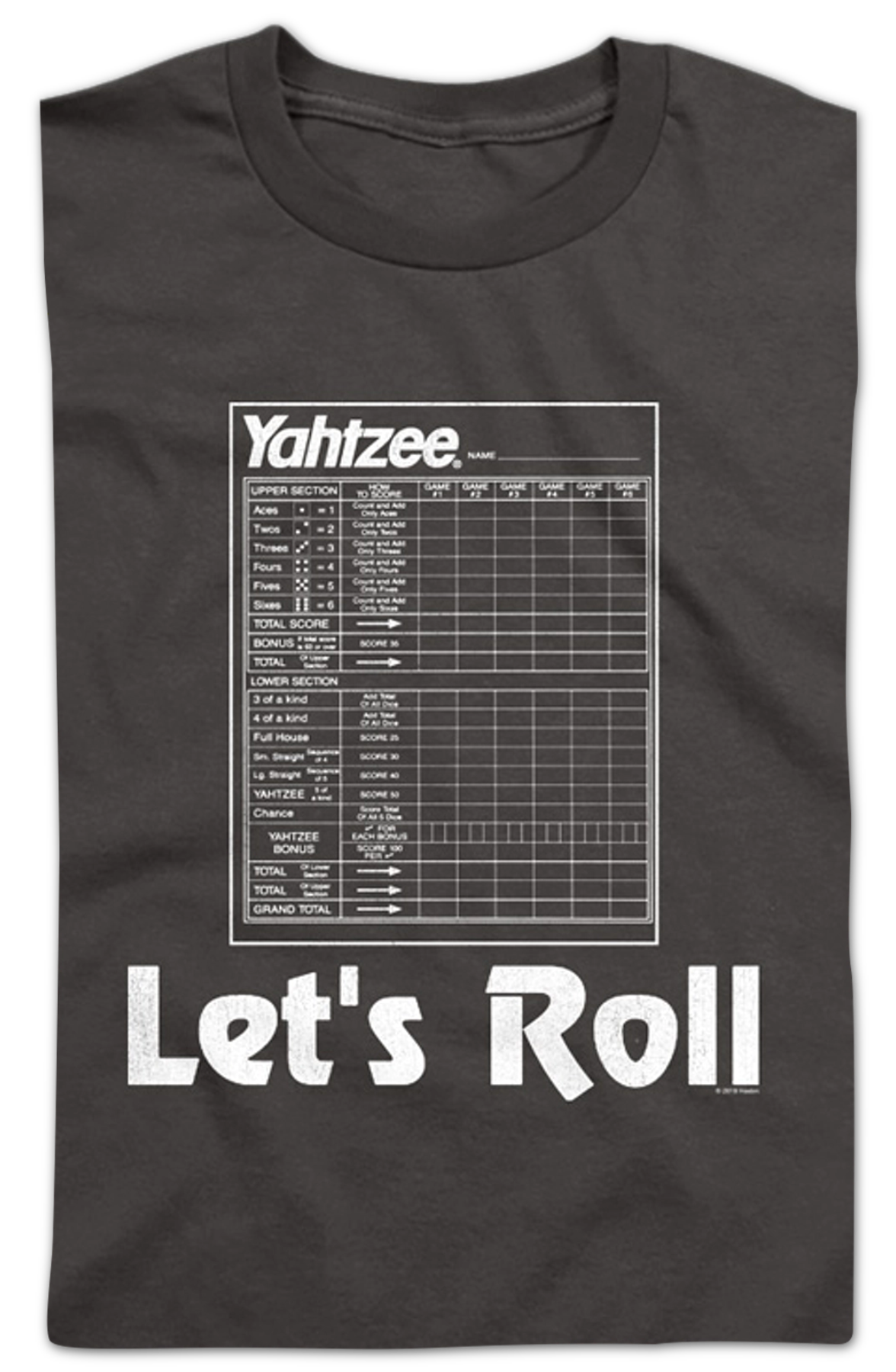 Youth Let's Roll Yahtzee Shirt