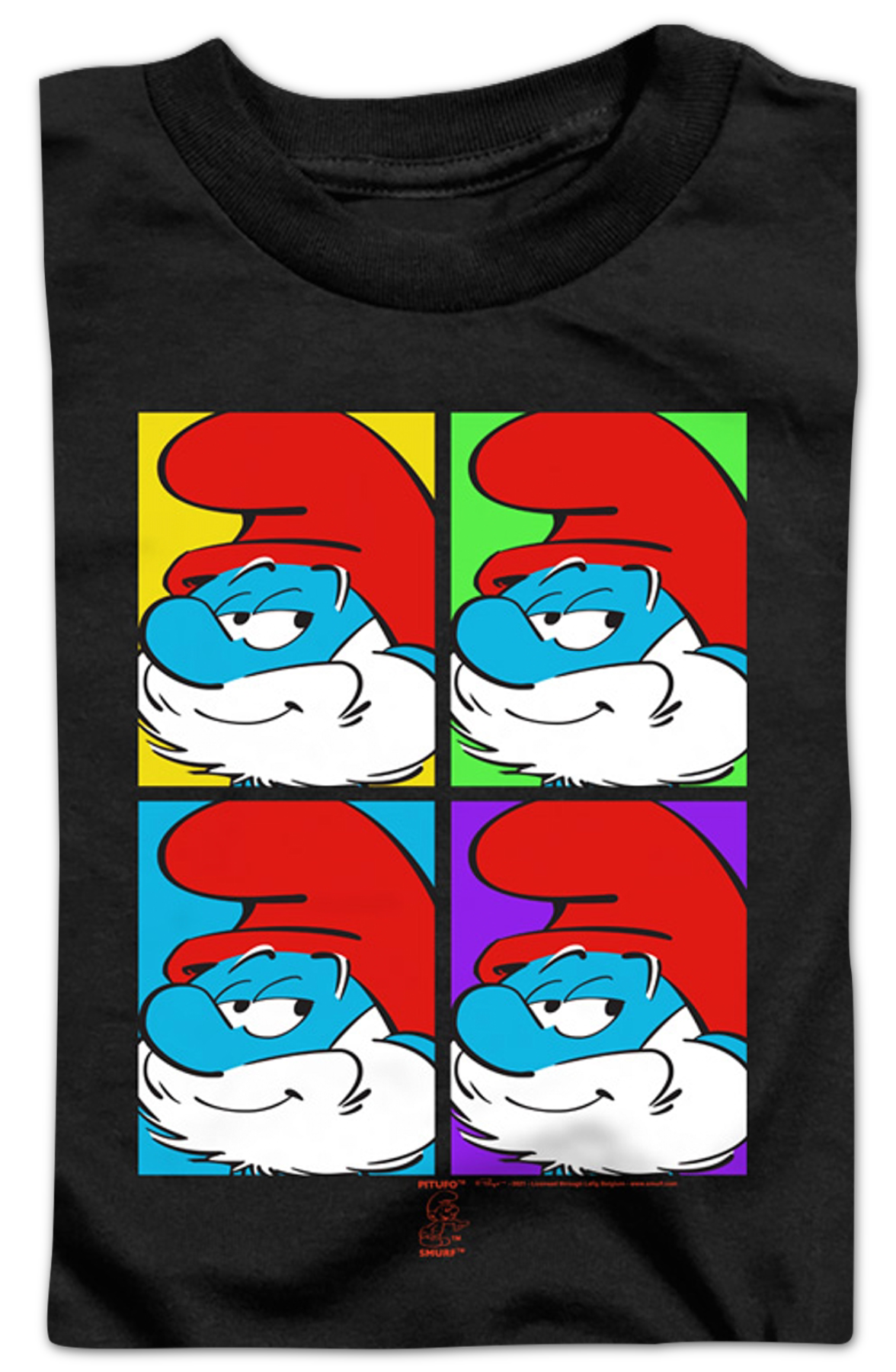 Youth Papa Smurf Pop Art Smurfs Shirt