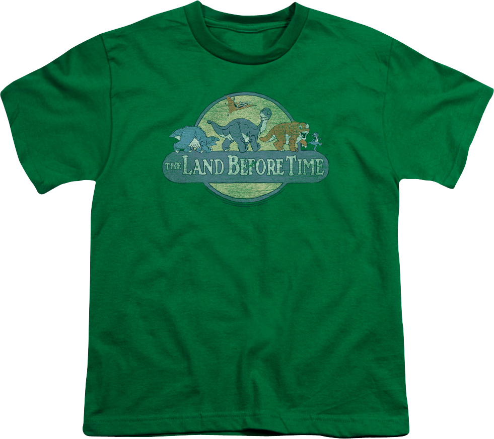 Youth Retro Logo Land Before Time Shirt