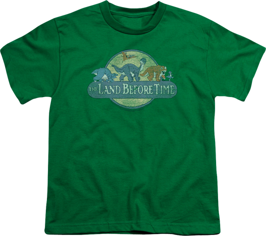 Youth Retro Logo Land Before Time Shirt