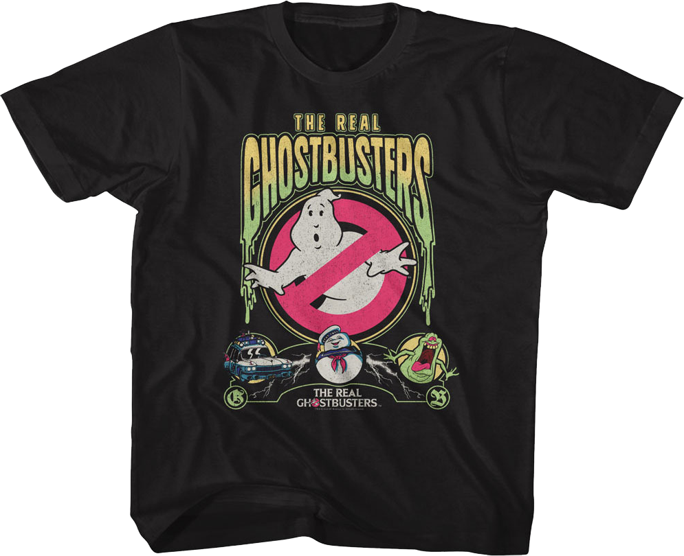 Youth Slimed Collage Real Ghostbusters Shirt