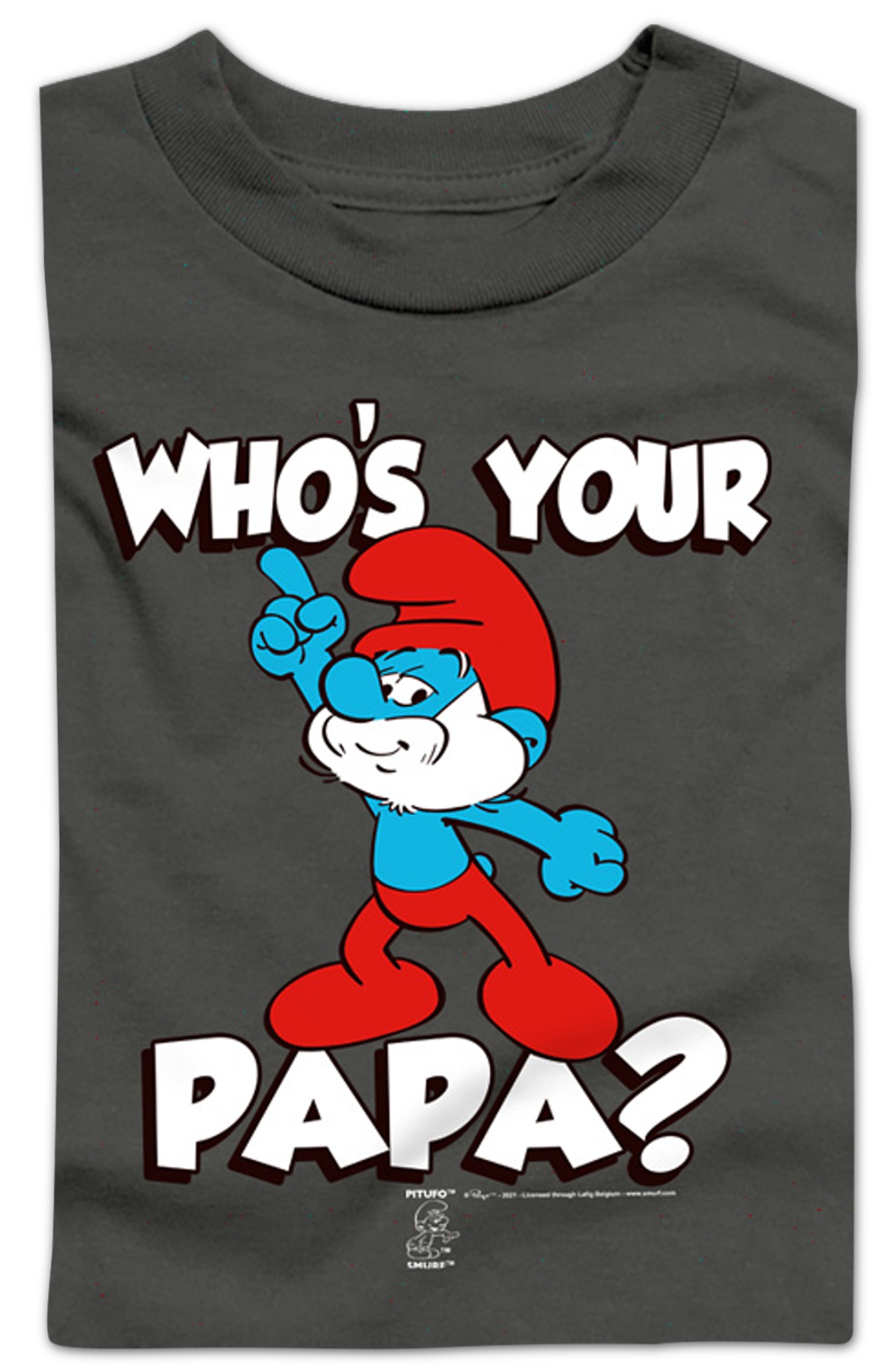 Youth Who's Your Papa? Smurfs Shirt