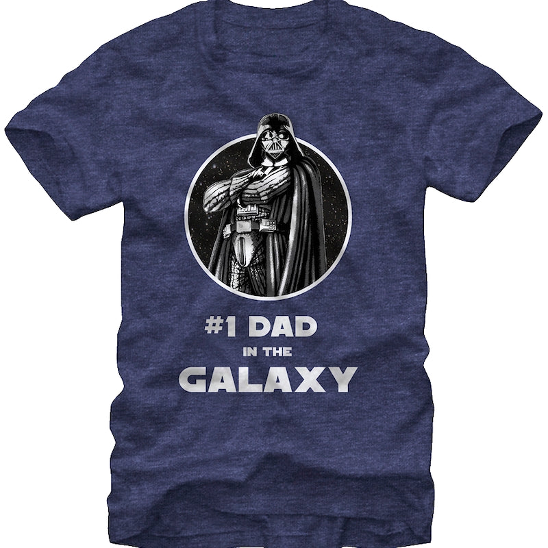 #1 Dad in the Galaxy Star Wars T-Shirt