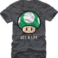 1-Up Mushroom Get A Life Super Mario Bros. T-Shirt