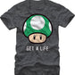 1-Up Mushroom Get A Life Super Mario Bros. T-Shirt