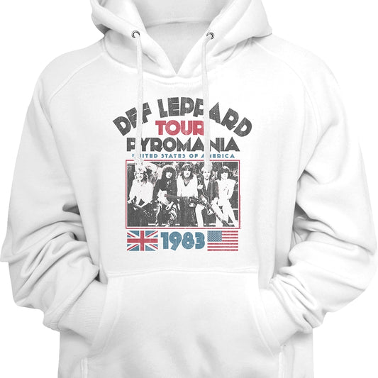 1983 Pyromania Tour Def Leppard Hoodie