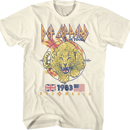 1983 Pyromania Tour Def Leppard T-Shirt