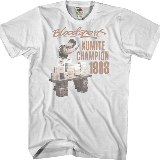 1988 Kumite Champion Bloodsport T-Shirt