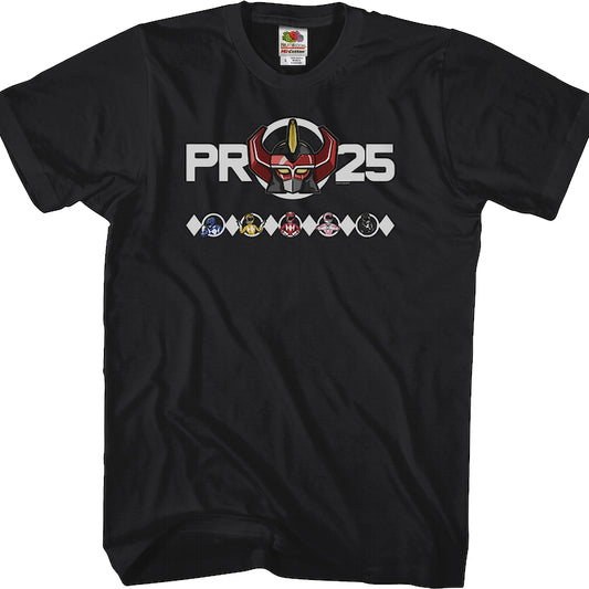 25th Anniversary Mighty Morphin Power Rangers T-Shirt