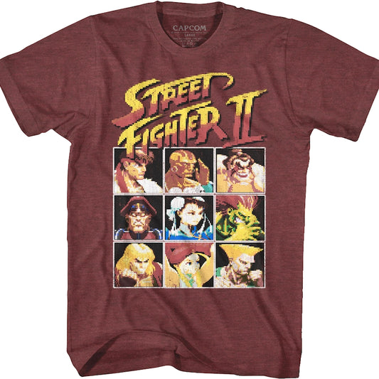 8-Bit Characters Street Fighter II T-Shirt