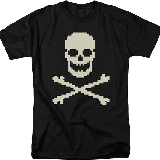 8-Bit Skull And Crossbones T-Shirt