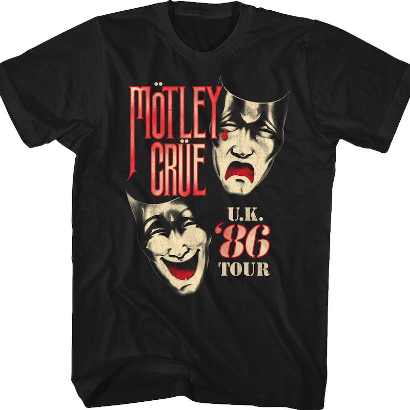 '86 UK Tour Motley Crue T-Shirt