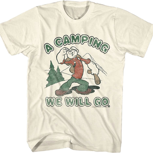 A Camping We Will Go Popeye T-Shirt