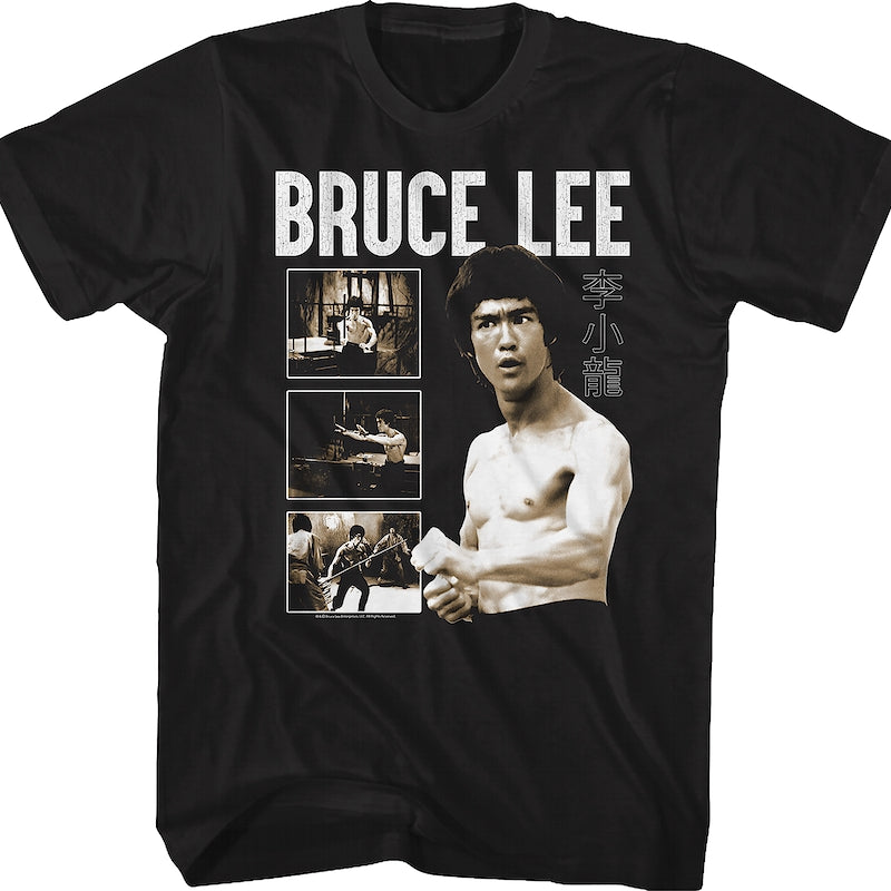 Action Collage Bruce Lee T-Shirt