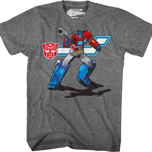 Action Pose Optimus Prime Transformers T-Shirt