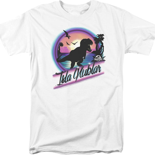 Airbrush Isla Nublar Jurassic Park T-Shirt