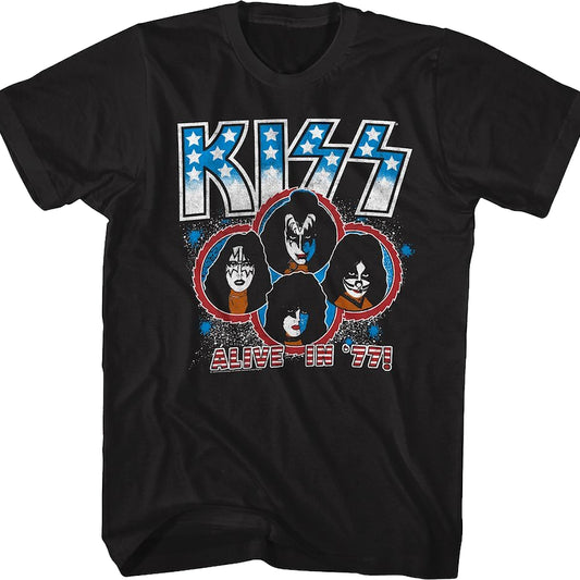 Alive In '77 KISS T-Shirt
